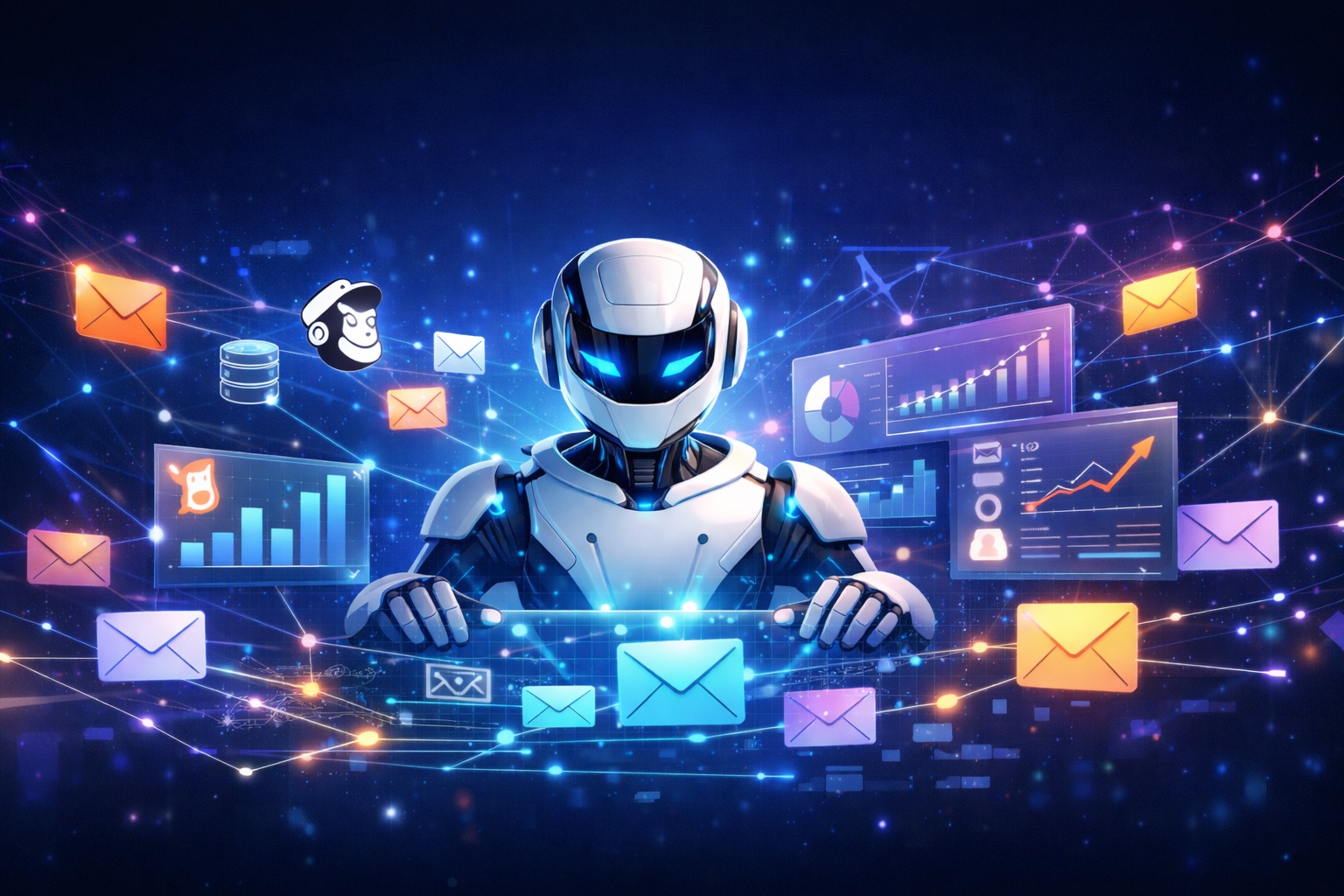 AI email marketing illustration