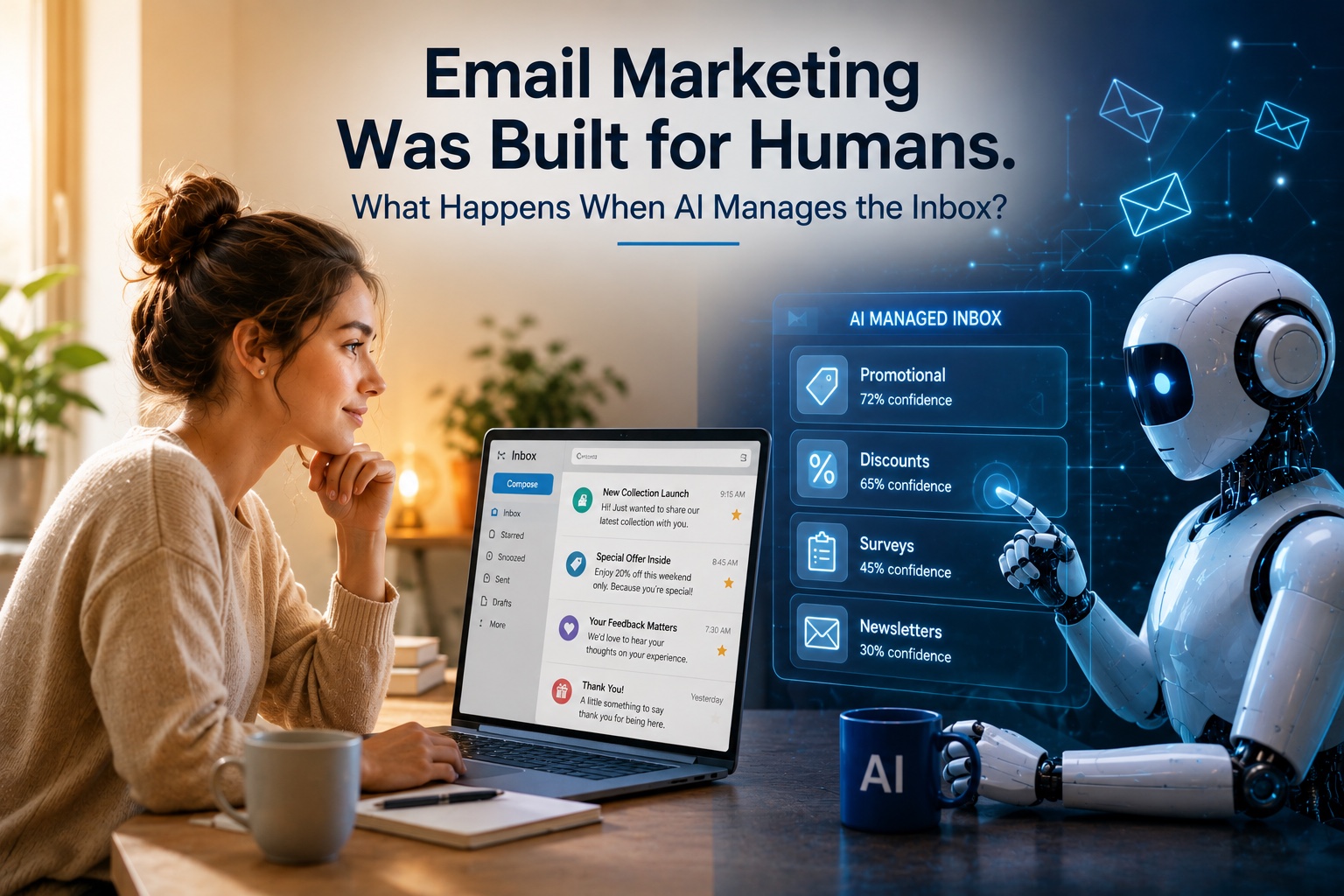 AI agent managing email inbox on behalf of a human user